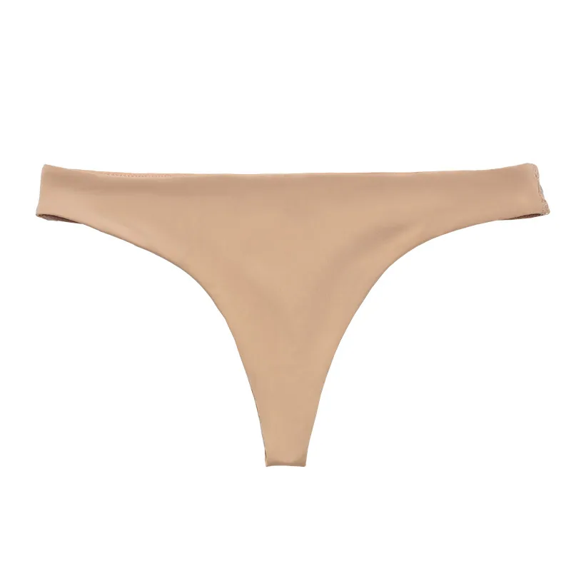 European and American low waisted cross-border foreign trade pure cotton plus size seamless womens underwear nude feeling one-pi 8