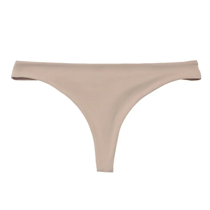 European and American low waisted cross-border foreign trade pure cotton plus size seamless womens underwear nude feeling one-pi