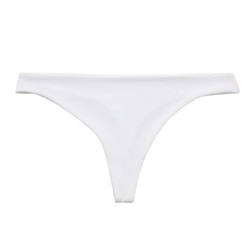 European and American low waisted cross-border foreign trade pure cotton plus size seamless womens underwear nude feeling one-pi 2