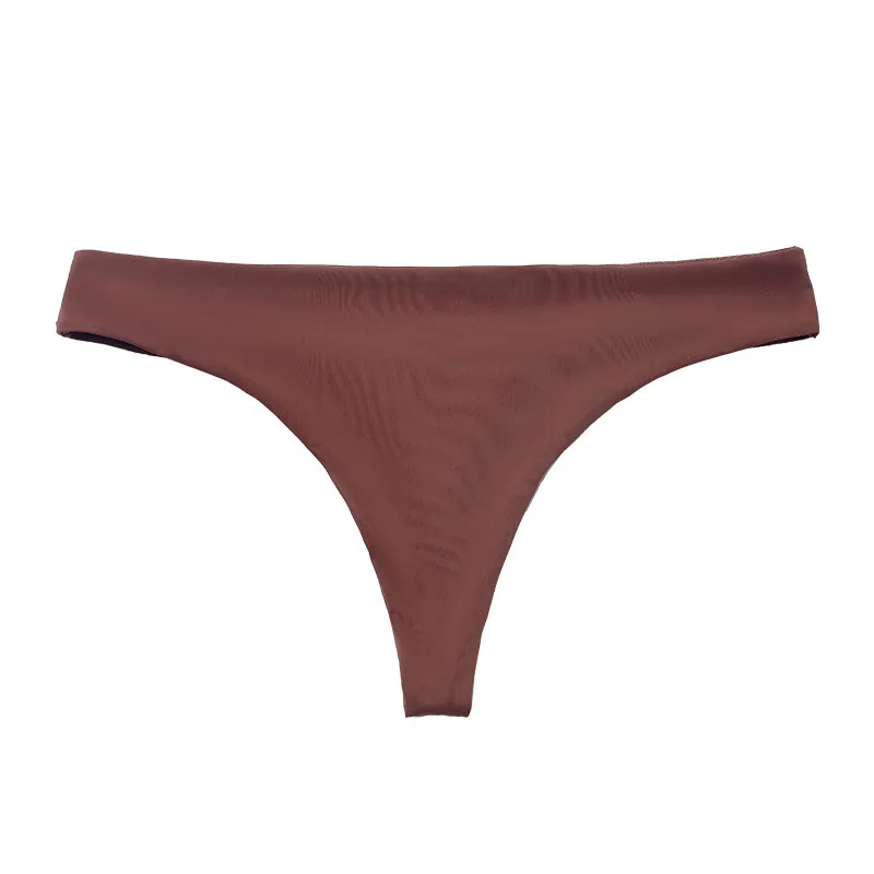 European and American low waisted cross-border foreign trade pure cotton plus size seamless womens underwear nude feeling one-pi 5