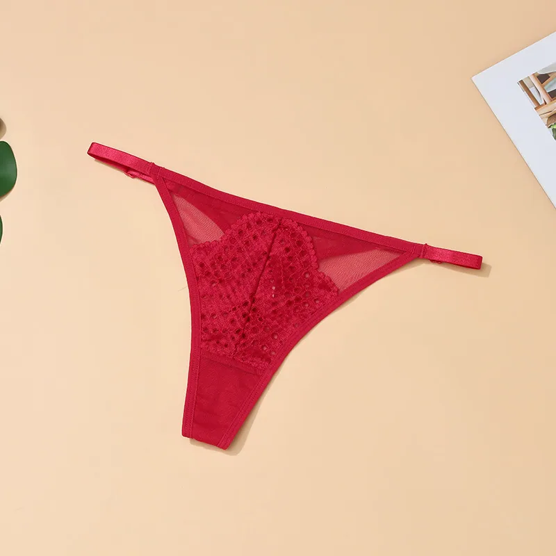Keghairahan wanita, kapas tulen, seksi, menggoda, keinginan murni, tali renda bersulam, seluar dalam wanita seksi, borong wanita 3