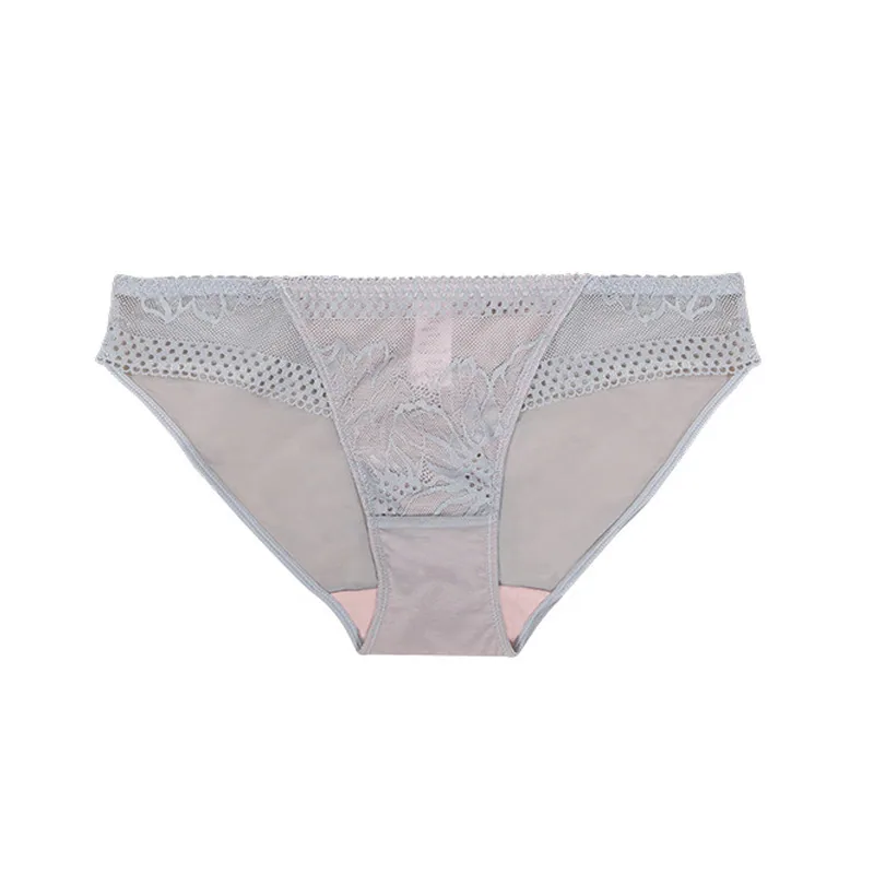 Fabrikunterwäsche Damen vier Jahreszeiten reine Baumwolle sexy Mesh atmungsaktive Spitzenshorts Großhandel Damen Dreieckshosen Damen 2