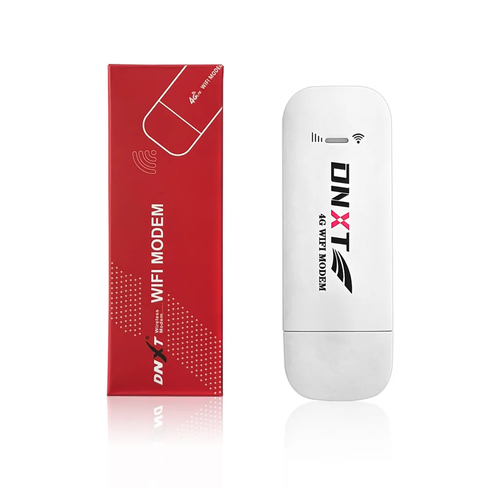کارت اینترنت بی سیم DNXT4G با دانگل USB و سیم کارت، مودم فشرده و پورت 4G 150M با WIFI 2