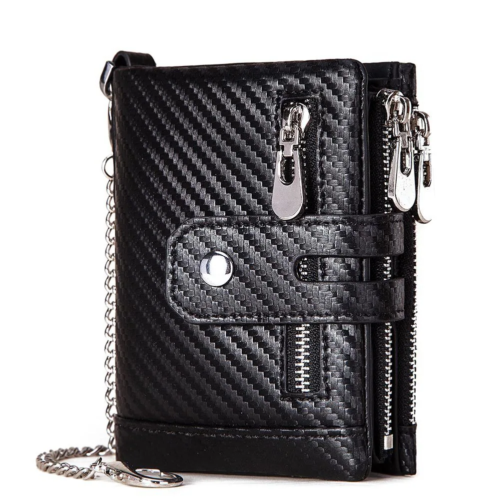 Foreign trade short leather wallet European and American wholesale first layer cattle pickup bag 30% off US money clip RFID mult 6