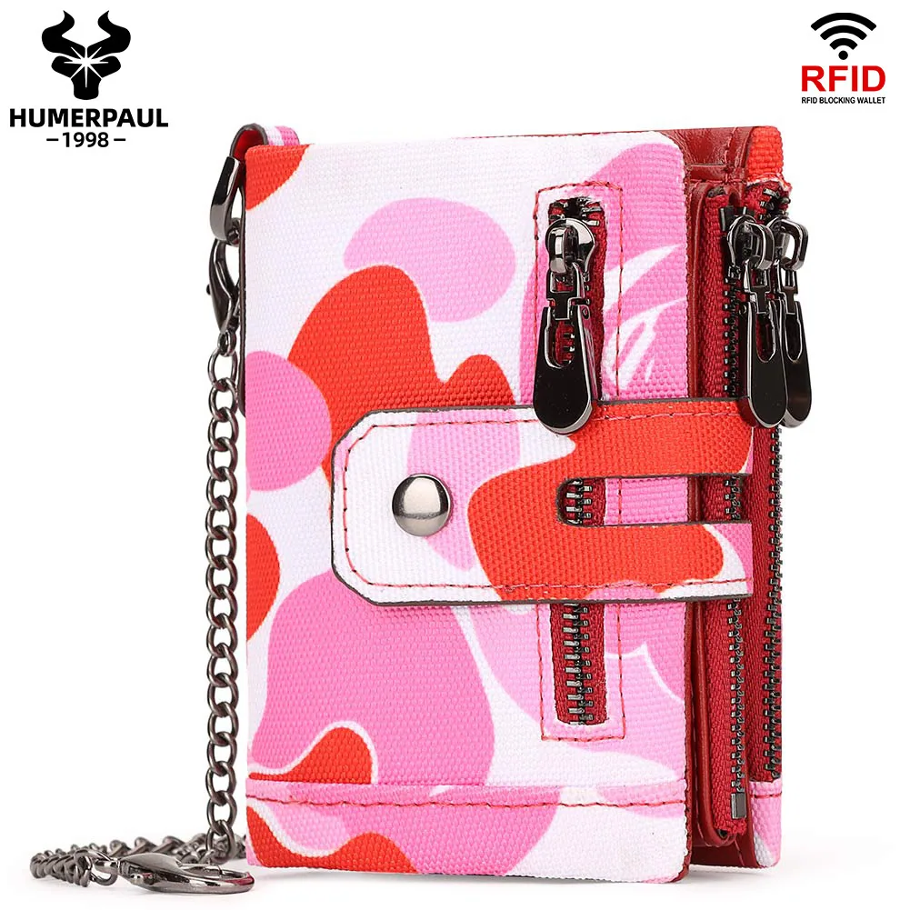 Foreign trade short leather wallet European and American wholesale first layer cattle pickup bag 30% off US money clip RFID mult 10