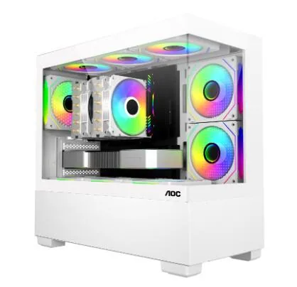 AOC CG393 columnless sea view room computer case desktop ATX large board side penetration 360 water cooling war princess edition