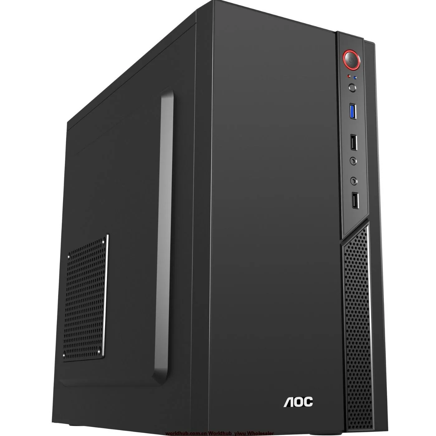 AOC CB109B desktop computer office desktop empty chassis supports matx/itx motherboard front USB3.0 2