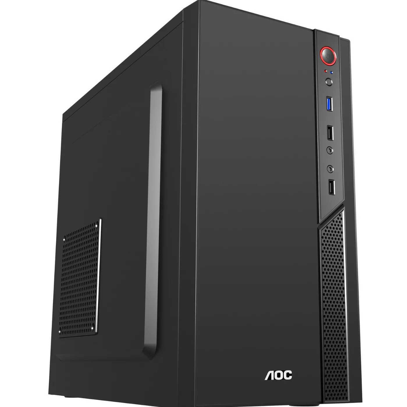 AOC CB109B desktop computer office desktop empty chassis supports matx/itx motherboard front USB3.0 4