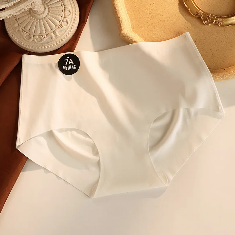 Cross border hot summer mulberry silk 7A crotch womens underwear in large size, comfor, not stuffy, skin friendly, antibacterial 6