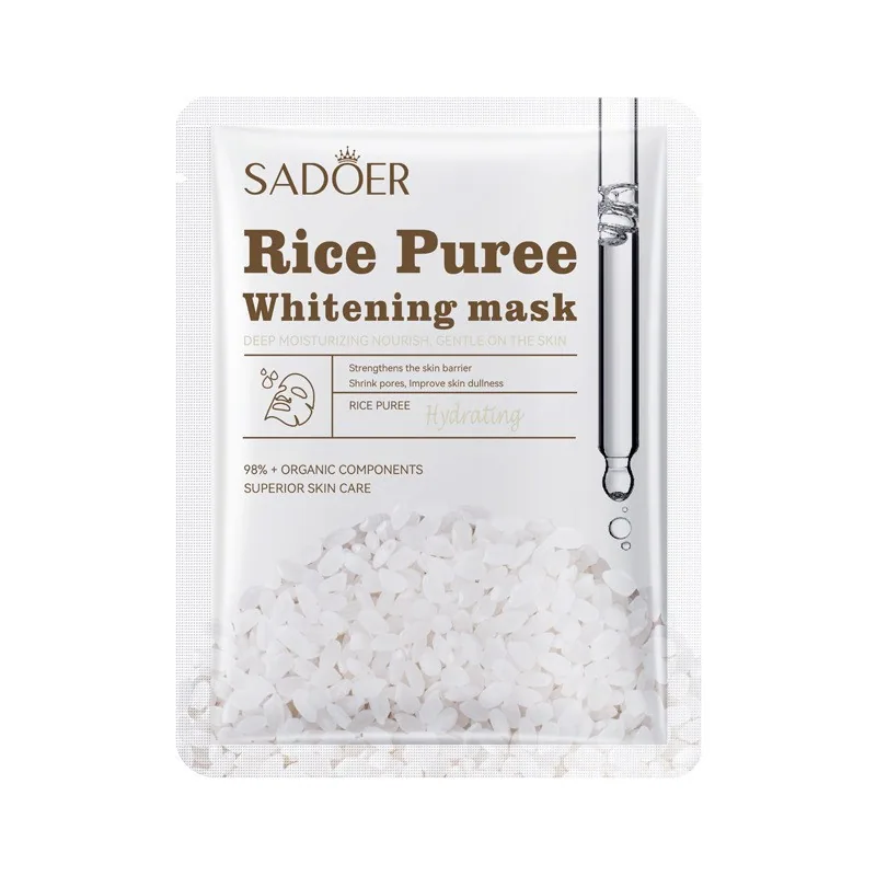 Mask SADOER Camellia Plant Fruit Essence Mask Hydrating FacialMask Cross-border Foreign Trade - Skin Care Serum 5