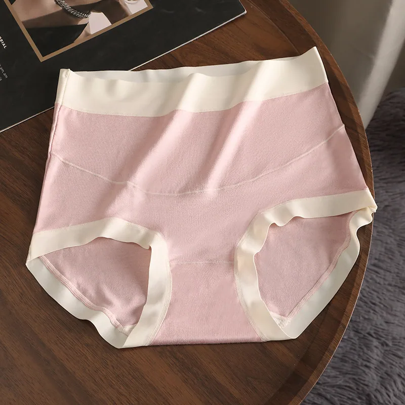 Untouched Modal High Waist Pregnant Underwear Made of Pure Cotton, Antibacterial, Abdominal Support, Large Size, Sui for Women i 2