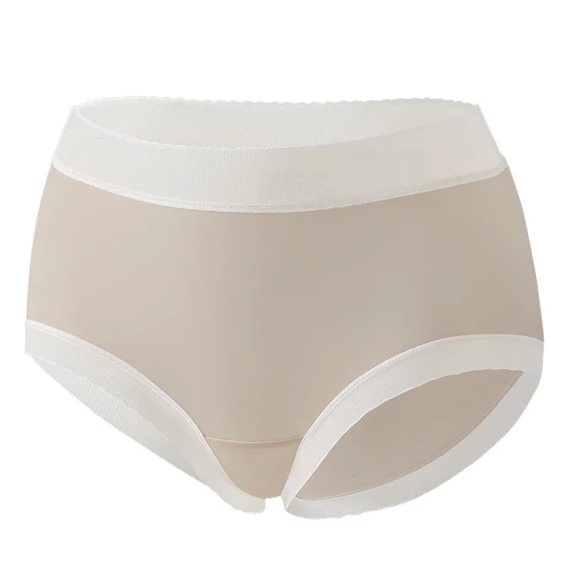 Summer lightweight seamless breathable Japanese girls 3D peach hip crotch without clip lace edge waist facial mask underpants 6