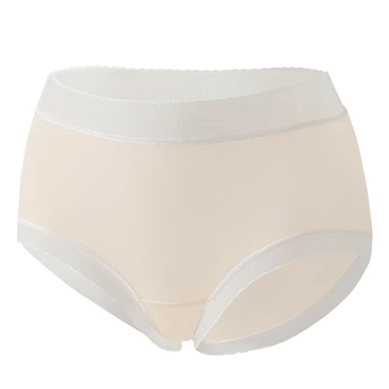 Summer lightweight seamless breathable Japanese girls 3D peach hip crotch without clip lace edge waist facial mask underpants
