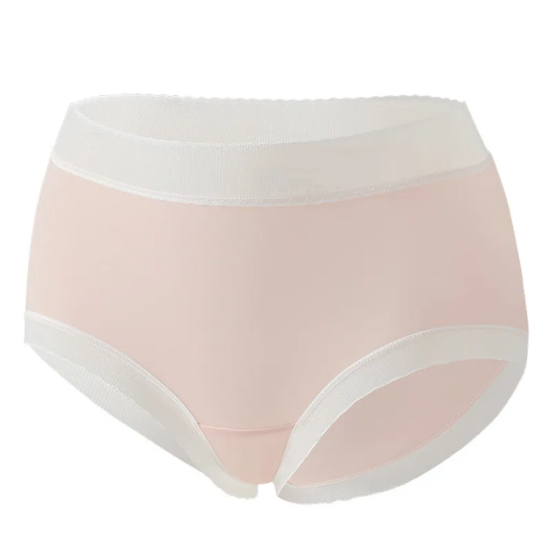 Summer lightweight seamless breathable Japanese girls 3D peach hip crotch without clip lace edge waist facial mask underpants 2