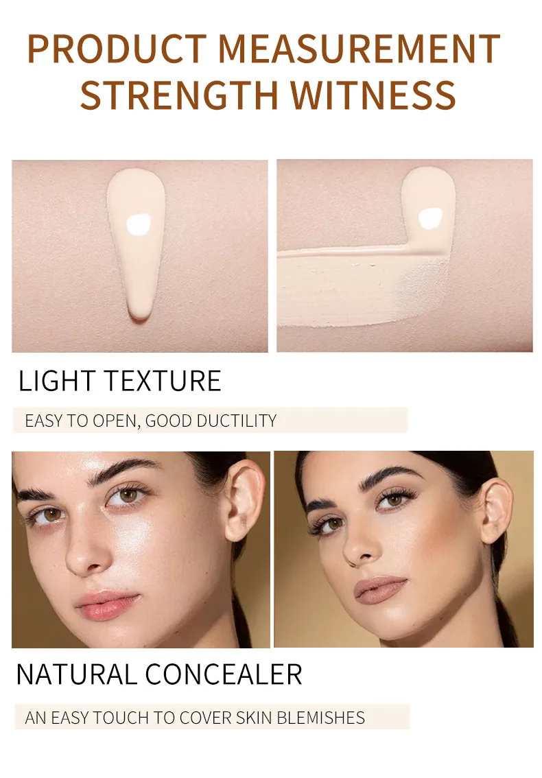 OCHEAL cross-border bb cream plain makeup barrier cream brightens skin tone, liquid foundation concealer lasts for a long time 17