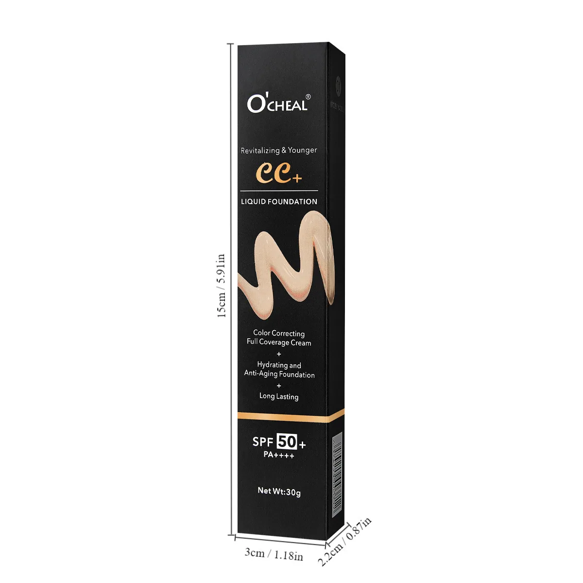 OCHEAL cross-border bb cream plain makeup barrier cream brightens skin tone, liquid foundation concealer lasts for a long time 4