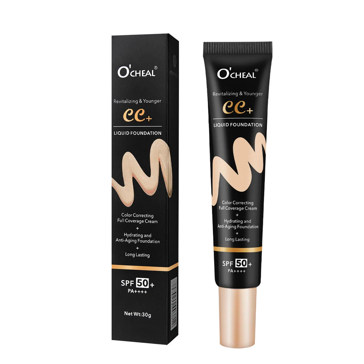 OCHEAL cross-border bb cream plain makeup barrier cream brightens skin tone, liquid foundation concealer lasts for a long time 6