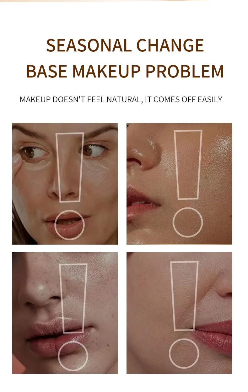 OCHEAL cross-border bb cream plain makeup barrier cream brightens skin tone, liquid foundation concealer lasts for a long time 11