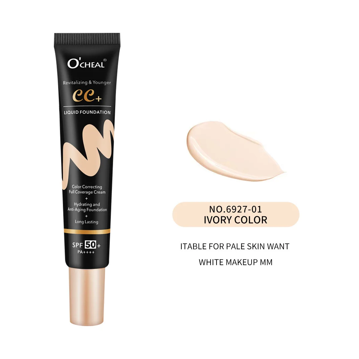 OCHEAL cross-border bb cream plain makeup barrier cream brightens skin tone, liquid foundation concealer lasts for a long time 3