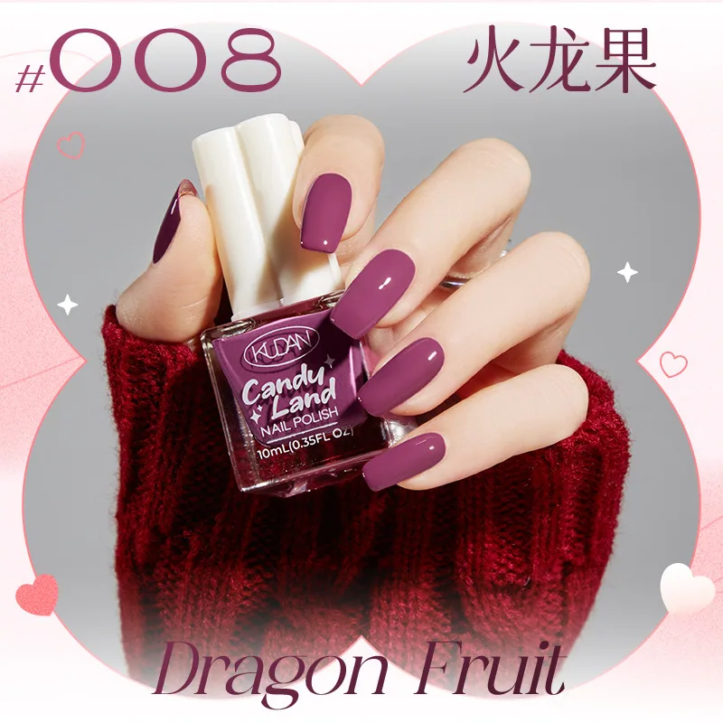 Nouveau vernis à ongles détachable à base d'eau, longue durée, séchage rapide, paillettes de couleur unie sans cuisson, vernis à ongles de couleur nude, défilé de bonbons 8