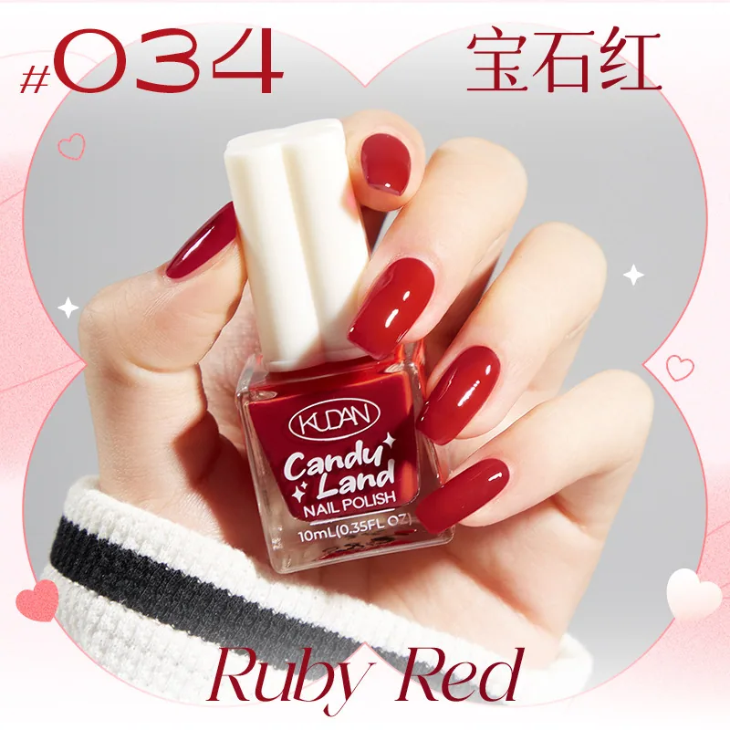 Nouveau vernis à ongles détachable à base d'eau, longue durée, séchage rapide, paillettes de couleur unie sans cuisson, vernis à ongles de couleur nude, défilé de bonbons 34