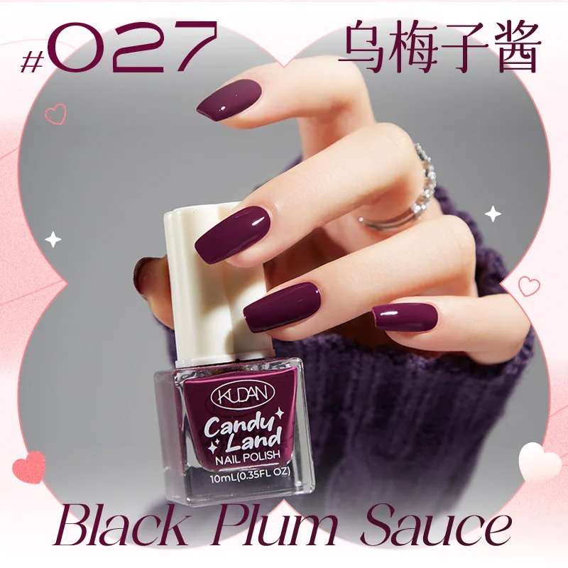 Nouveau vernis à ongles détachable à base d'eau, longue durée, séchage rapide, paillettes de couleur unie sans cuisson, vernis à ongles de couleur nude, défilé de bonbons 27