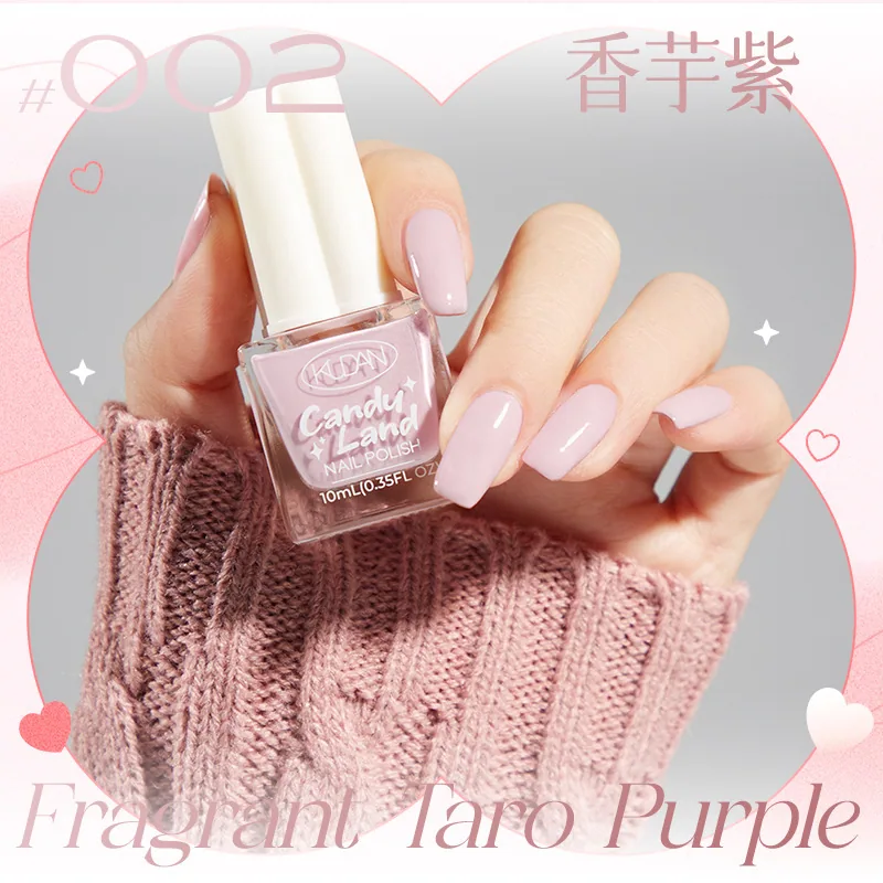 Nouveau vernis à ongles détachable à base d'eau, longue durée, séchage rapide, paillettes de couleur unie sans cuisson, vernis à ongles de couleur nude, défilé de bonbons 2