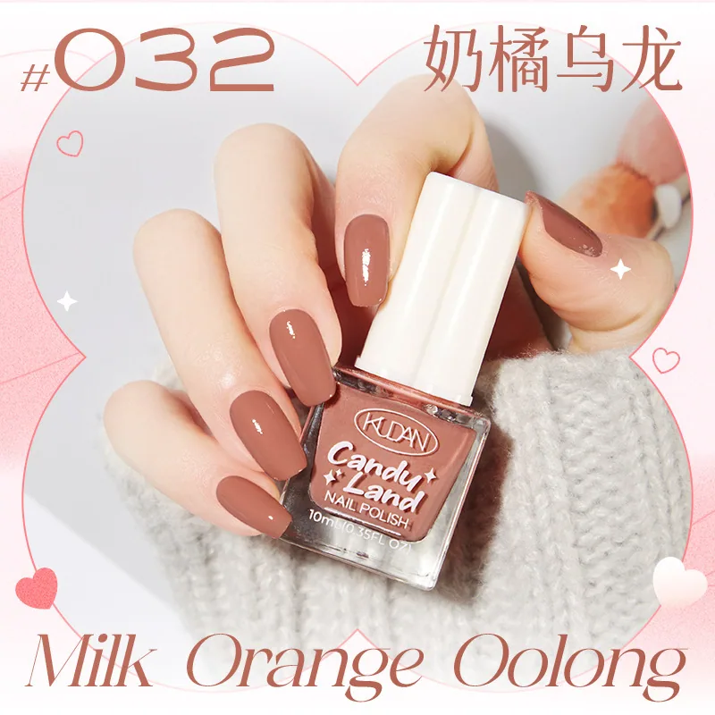 Nouveau vernis à ongles détachable à base d'eau, longue durée, séchage rapide, paillettes de couleur unie sans cuisson, vernis à ongles de couleur nude, défilé de bonbons 32
