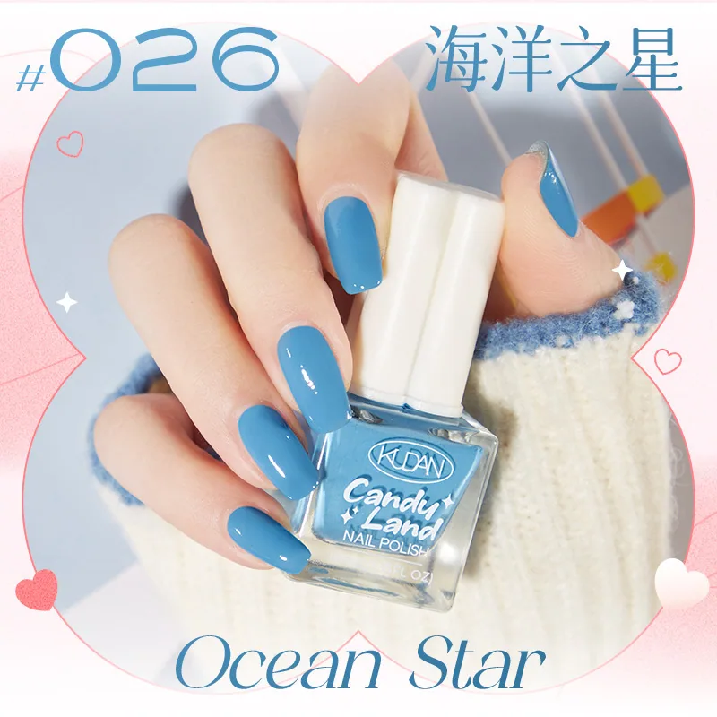 Nouveau vernis à ongles détachable à base d'eau, longue durée, séchage rapide, paillettes de couleur unie sans cuisson, vernis à ongles de couleur nude, défilé de bonbons 26