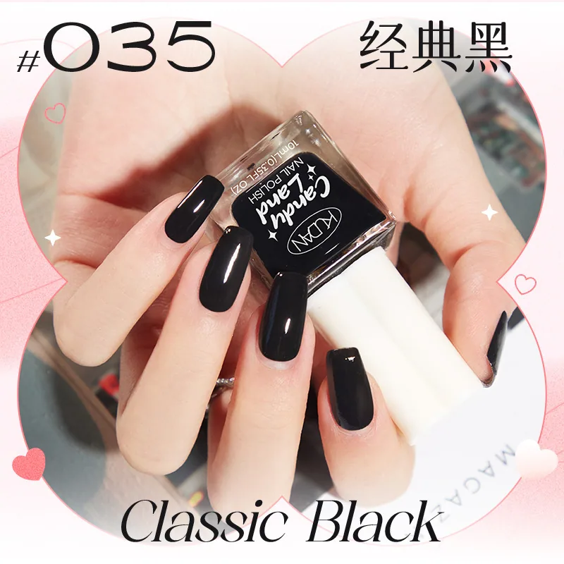 Nouveau vernis à ongles détachable à base d'eau, longue durée, séchage rapide, paillettes de couleur unie sans cuisson, vernis à ongles de couleur nude, défilé de bonbons 35