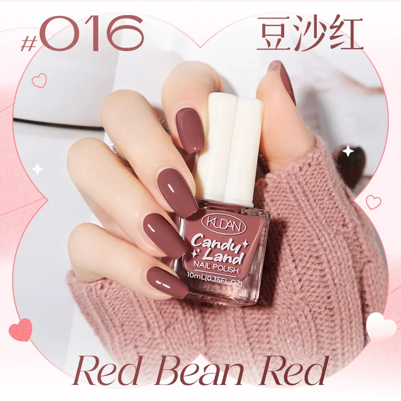 Nouveau vernis à ongles détachable à base d'eau, longue durée, séchage rapide, paillettes de couleur unie sans cuisson, vernis à ongles de couleur nude, défilé de bonbons 16