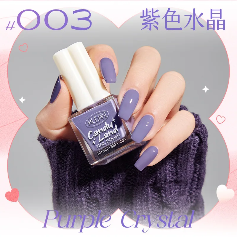 Nouveau vernis à ongles détachable à base d'eau, longue durée, séchage rapide, paillettes de couleur unie sans cuisson, vernis à ongles de couleur nude, défilé de bonbons 3
