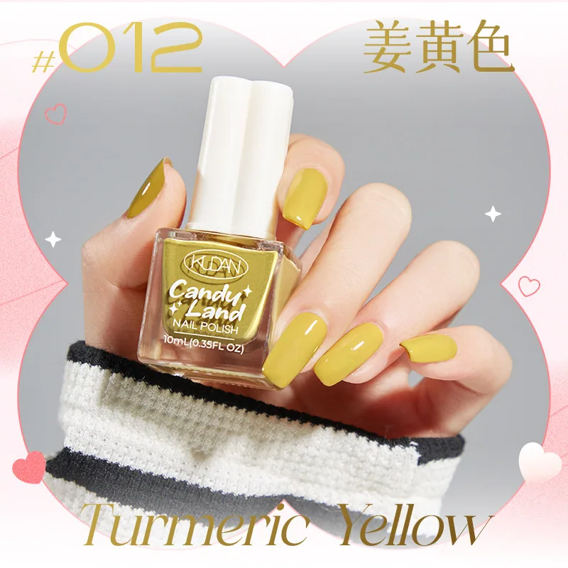Nouveau vernis à ongles détachable à base d'eau, longue durée, séchage rapide, paillettes de couleur unie sans cuisson, vernis à ongles de couleur nude, défilé de bonbons 12