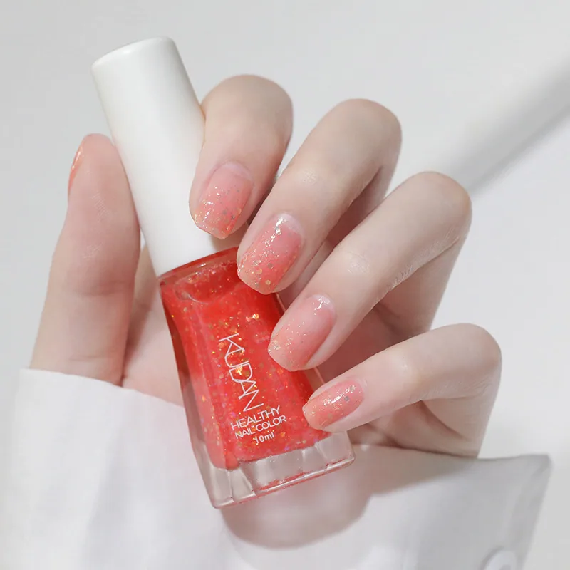 Explosive new product cool dan nail polish, non-baking, water-based, peelable, healthy nail, nail sequins, white fairy tale nail 31