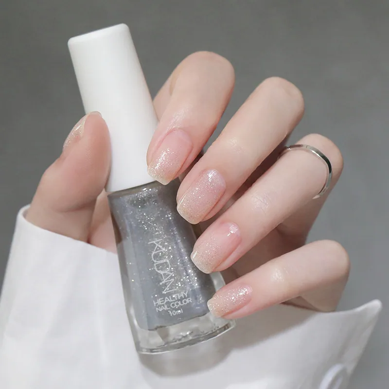 Explosive new product cool dan nail polish, non-baking, water-based, peelable, healthy nail, nail sequins, white fairy tale nail 37