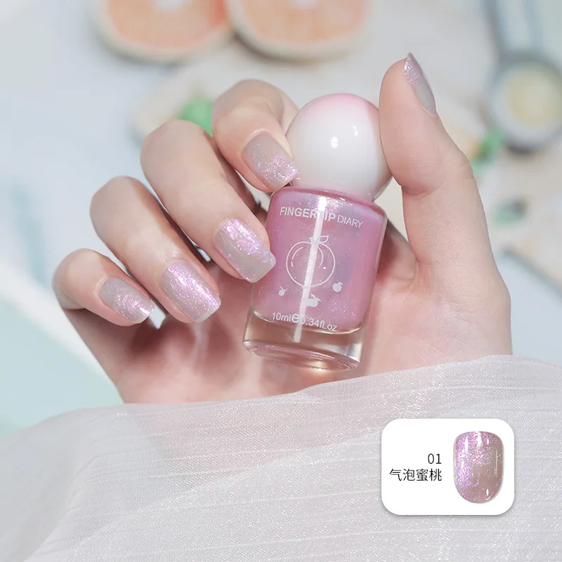 Water-based nail polish wholesale peel-free microgel fragrance nail polish long-lasting fast drying nude nude color flash nails