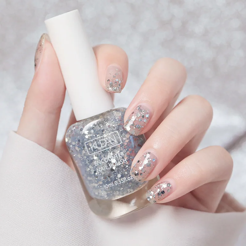 Nail polish to take goods, free baking, long-lasting, water-based, tearable, nail salon, quick drying, color does not fade, blac 16