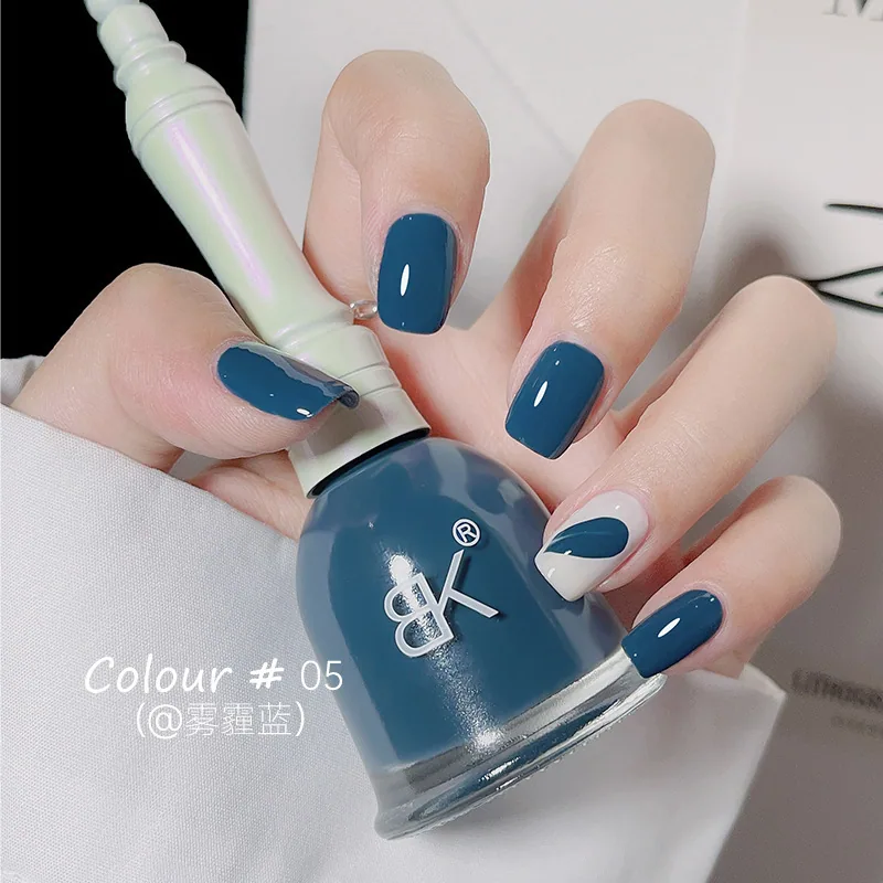 Nail polish, no-bake, quick-drying, non-tearable, odorless, long-lasting nail polish, nude ice permeable foot nail polish, summe 5