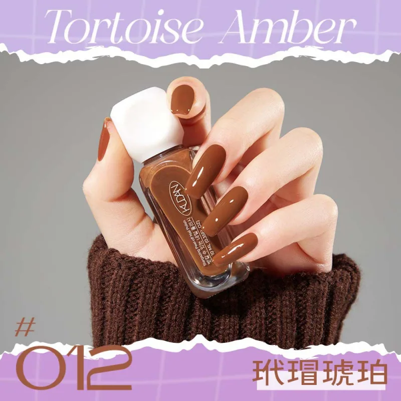 Cool Danxing condensation peelable nail polish whitening long-lasting fast drying no-bake solid color sequin nail polish manufac 12