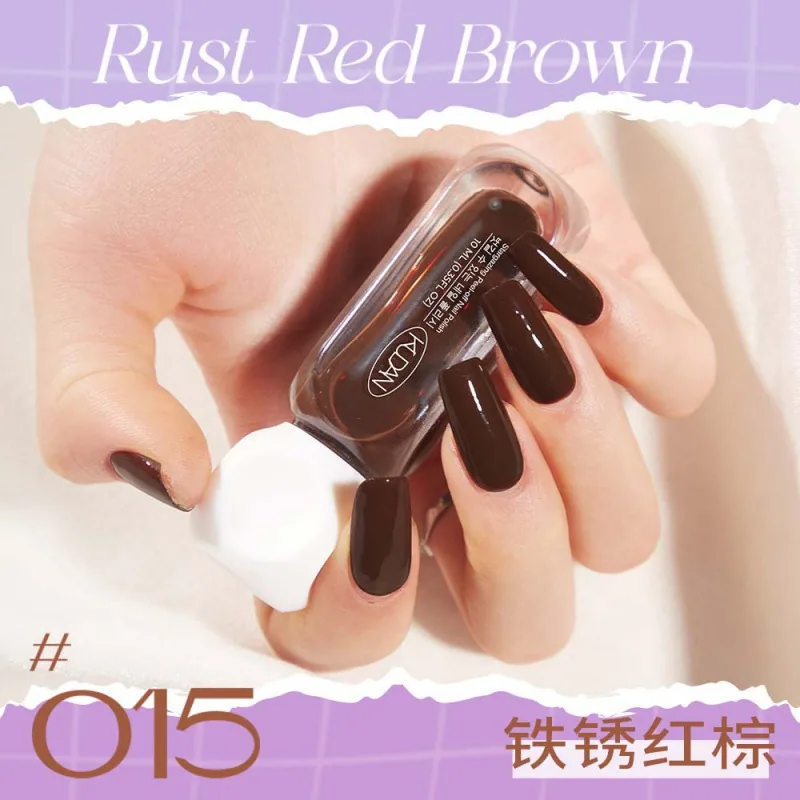Cool Danxing condensation peelable nail polish whitening long-lasting fast drying no-bake solid color sequin nail polish manufac 15
