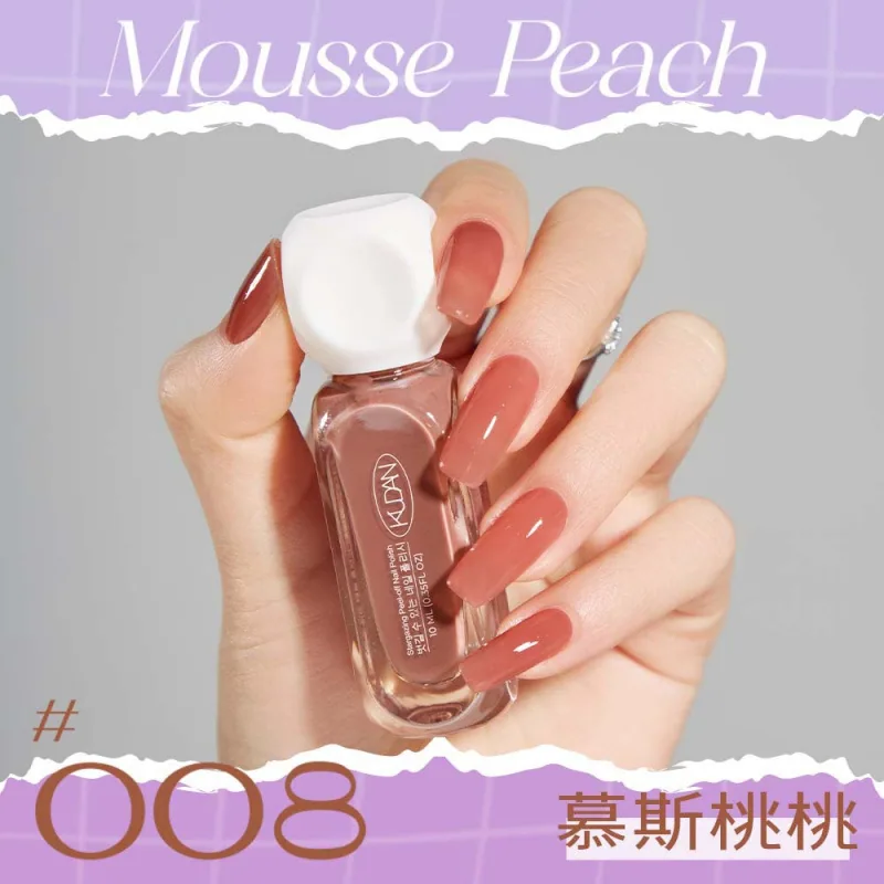 Cool Danxing condensation peelable nail polish whitening long-lasting fast drying no-bake solid color sequin nail polish manufac 8
