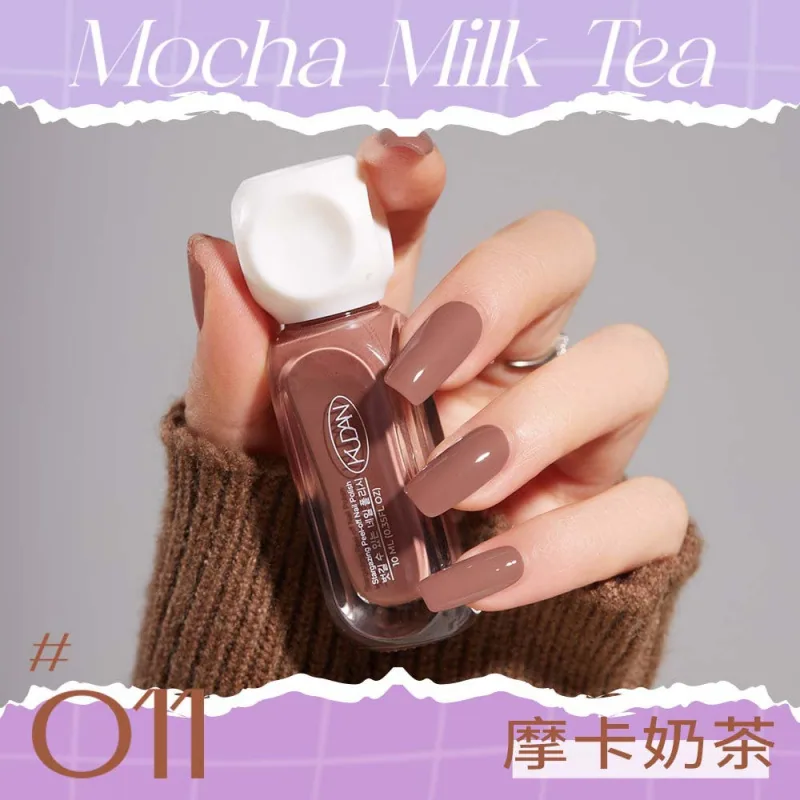 Cool Danxing condensation peelable nail polish whitening long-lasting fast drying no-bake solid color sequin nail polish manufac 11