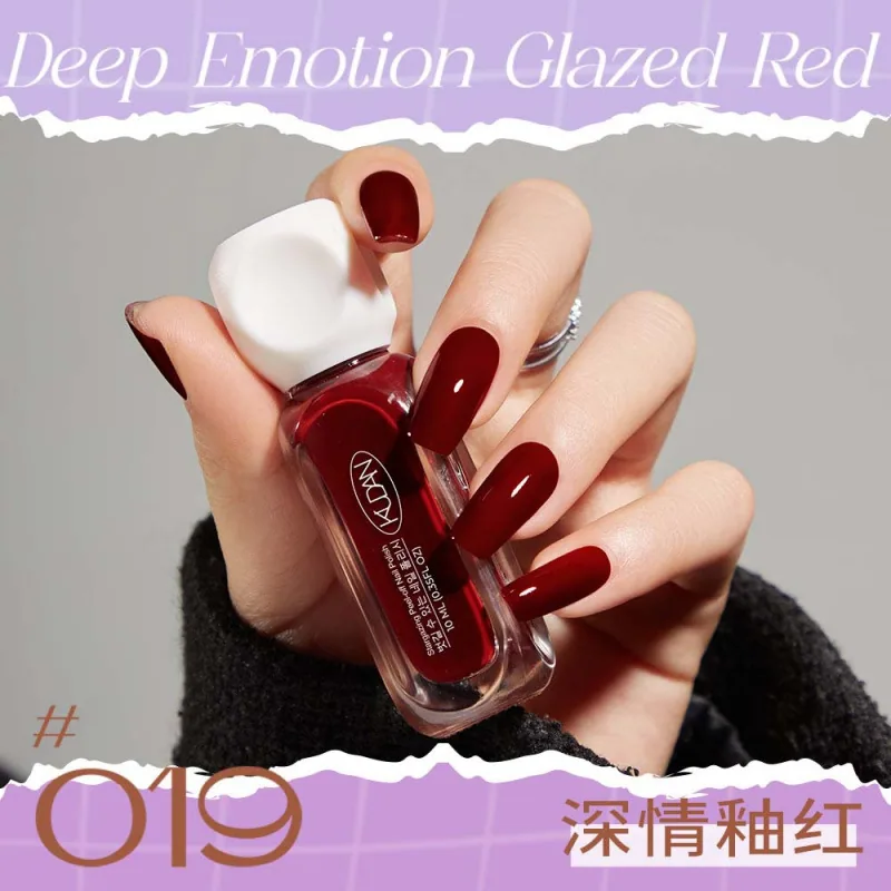 Cool Danxing condensation peelable nail polish whitening long-lasting fast drying no-bake solid color sequin nail polish manufac 19