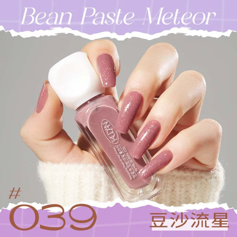 Cool Danxing condensation peelable nail polish whitening long-lasting fast drying no-bake solid color sequin nail polish manufac 39