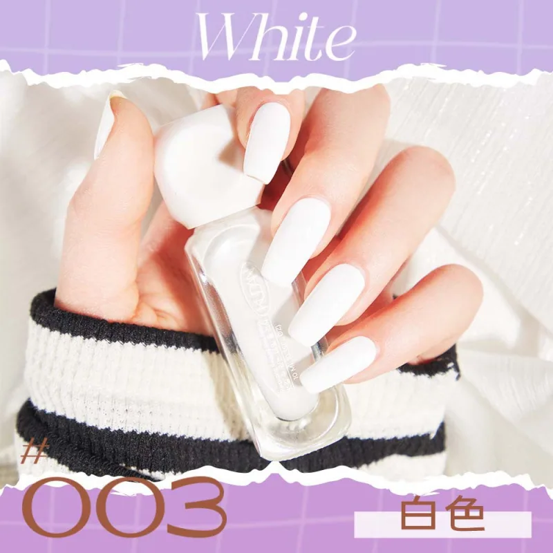 Cool Danxing condensation peelable nail polish whitening long-lasting fast drying no-bake solid color sequin nail polish manufac 3