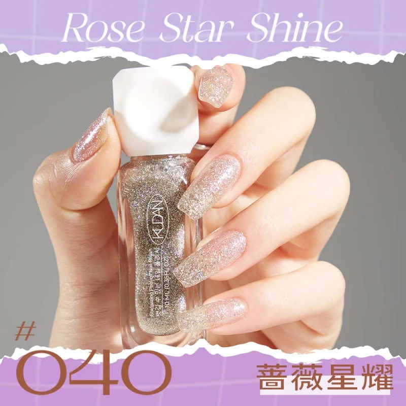 Cool Danxing condensation peelable nail polish whitening long-lasting fast drying no-bake solid color sequin nail polish manufac 40