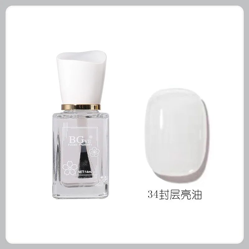 Nail polish-free microglue oily fragrance nail polish is long-lasting and quick-drying, nude color is not peelable, nude color f 34