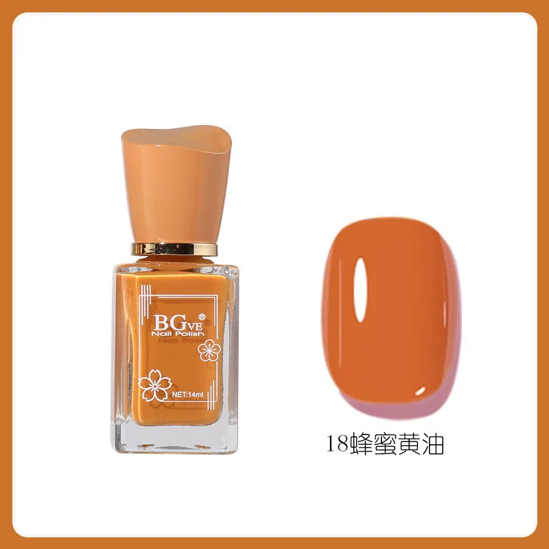 Nail polish-free microglue oily fragrance nail polish is long-lasting and quick-drying, nude color is not peelable, nude color f 18