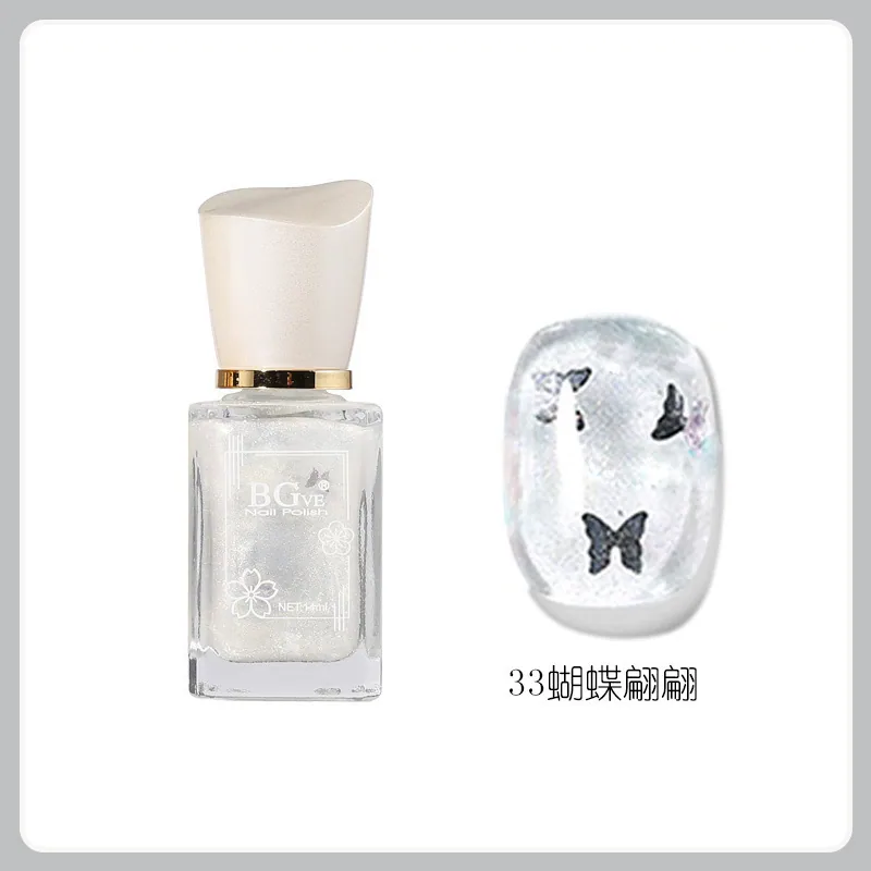 Nail polish-free microglue oily fragrance nail polish is long-lasting and quick-drying, nude color is not peelable, nude color f 33