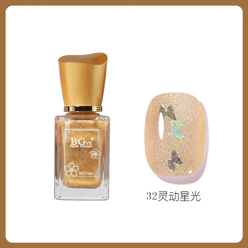 Nail polish-free microglue oily fragrance nail polish is long-lasting and quick-drying, nude color is not peelable, nude color f 32